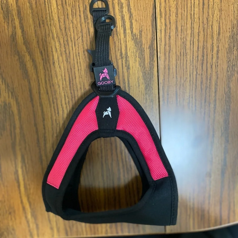 Gooby Pink and Black Dog Harness